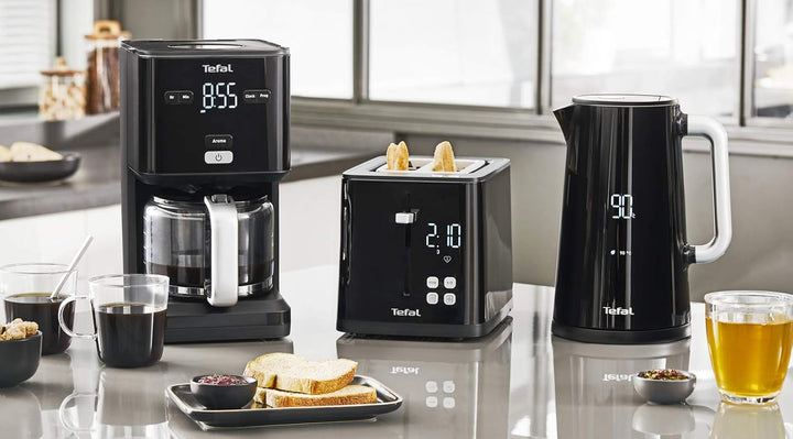 Tefal TL6408 Toaster | Für Zwei Lange Scheiben Favoriten-Einstellungen Countdown | Mit Digitaldispla