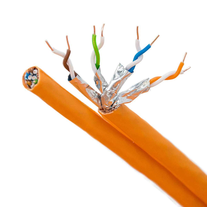 PremiumX CAT 7 Netzwerkkabel 25m LAN Kabel Duplex Kupferkabel Ethernet Datenkabel S/FTP PiMF PoE Eca