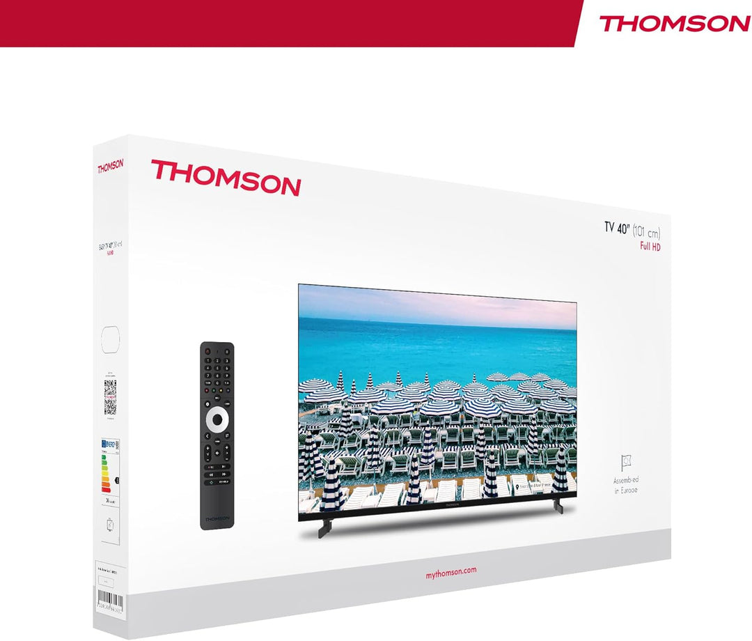 Thomson 40 Zoll (101 cm) LED Full HD Easy TV – Kein Smart – Hotel Mode, USB, HDMI, Triple-Tuner (Kab