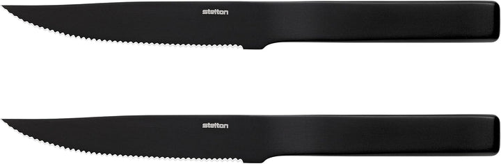 Stelton x-120-8 Pure Black Tranchiermesser, Verchromter Edelstahl mit mattschwarzer Beschichtung, sc