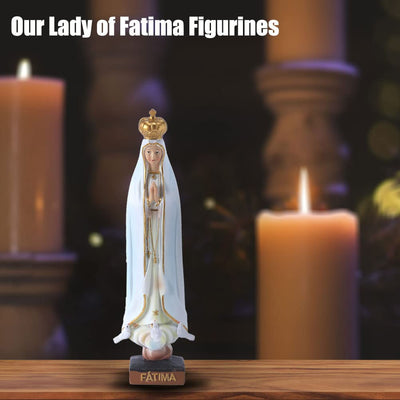 QIANLING 20,3 cm H Our Lady of Fatima Figuren, religiöse Geschenke, Our Lady of Fatima, Statue, kath