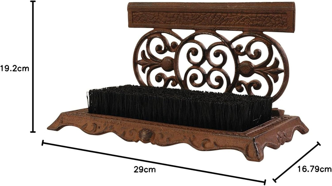 Esschert  LH53 Schuhschaber mit Bürste Gusseisen, Gusseisen, 17 x 29 x 19 cm