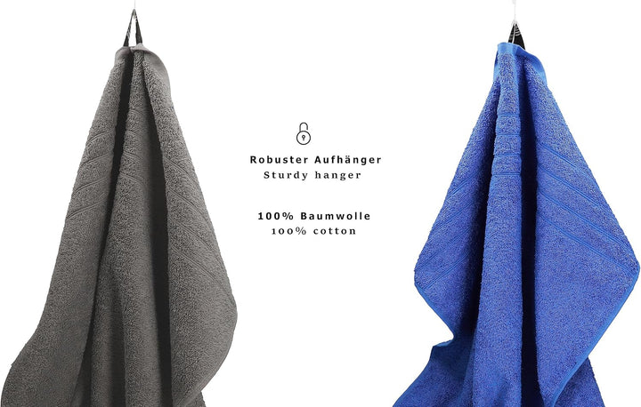 Betz 8er Set Handtücher Handtuch Deluxe 100% Baumwolle 2 Badetücher 2 Duschtücher 2 Handtücher 2 Sei