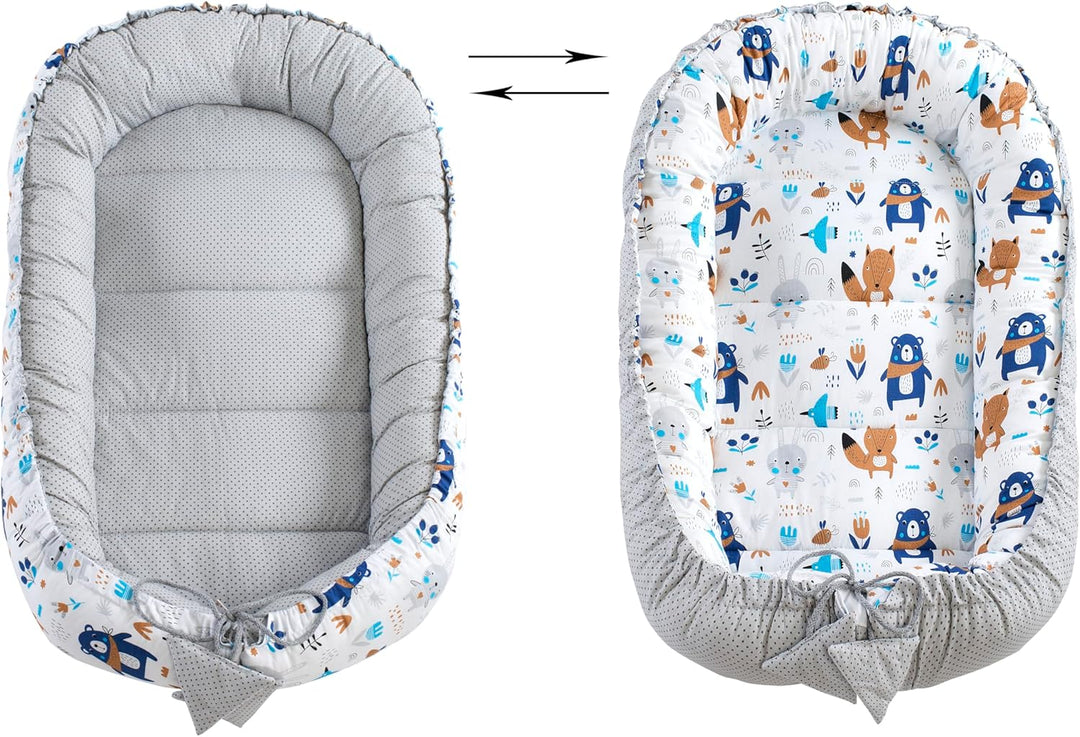 Medi Partners Katzenbett Hundebett 75x60x10cm Katzenschlafplatz Kleine Mittelgrosse Hunde Kissen Kus