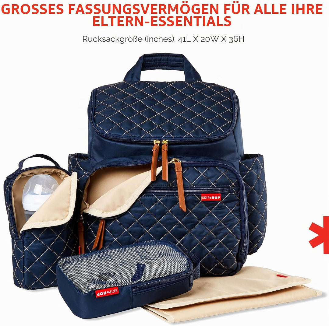 Skip Hop Wickeltaschen-Rucksack Navy, Navy