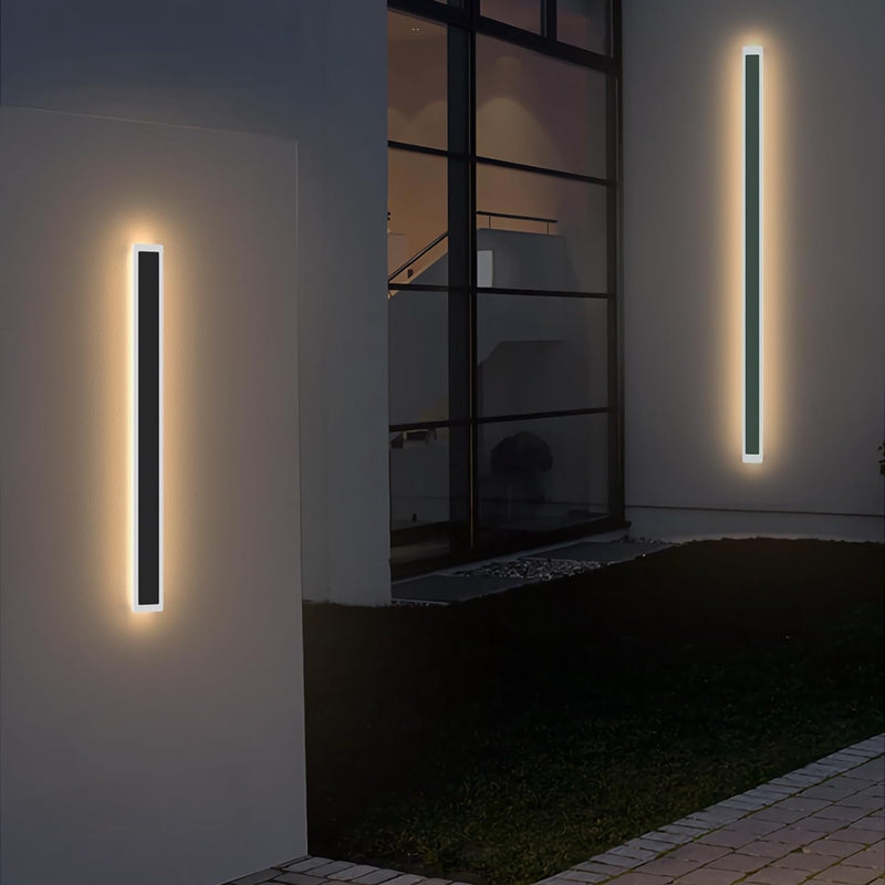 Klighten 45W LED Lange Wandleuchte Anthrazit Aussen Innen, IP65 Wasserdicht Aussenwandleuchte Modern