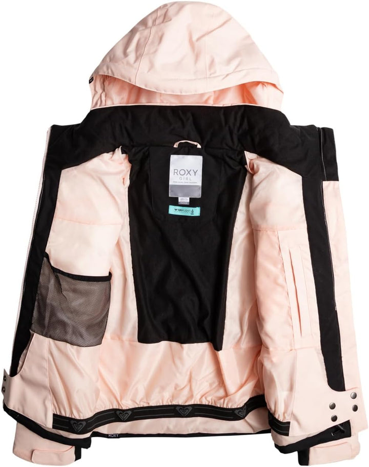 Roxy Mädchen Girl Jk Jetty-Snow Jacket 8-16 8 Jahre TRUE BLACK LLUVIA RG, 8 Jahre TRUE BLACK LLUVIA