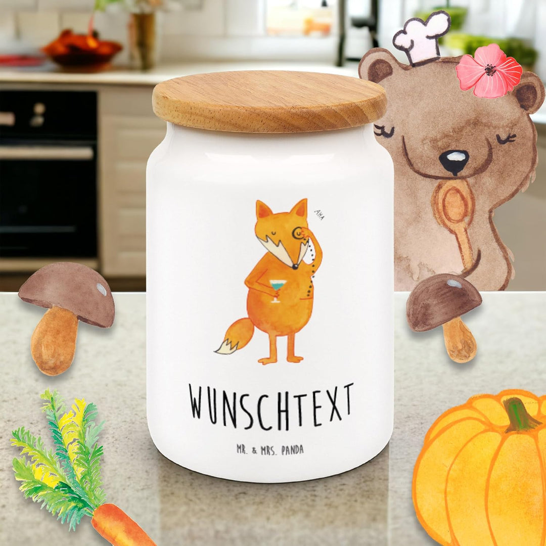 Mr. & Mrs. Panda Keksdose personalisiert Fuchs Lord - Personalisierte Geschenke, Motivation Spruch,