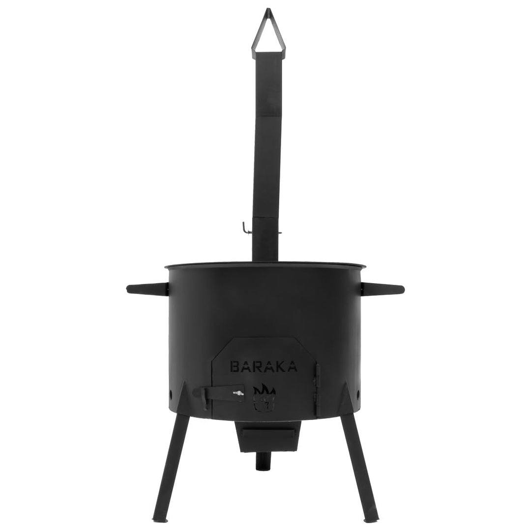 Utschak Universell XL inkl. Adapter & Aschebehälter Feuerofen | Uchag für Kazan 16 & 22 Liter Outdoo