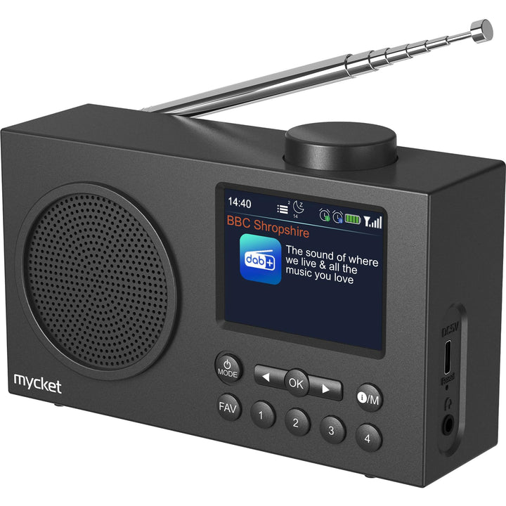 Mycket Tragbares DAB/DAB+ Radio, UKW Digital Radio mit 2025 Neuesten Signalempfängertechnologie, FM