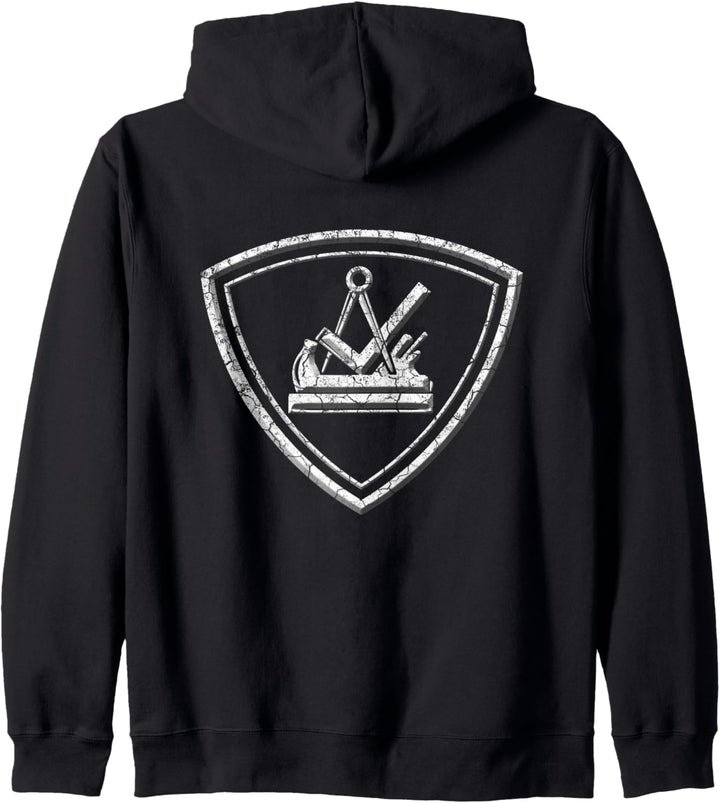 Tischler & Schreiner Emblem Zunftzeichen Kapuzenjacke
