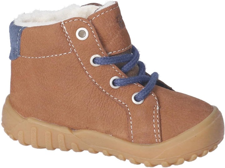 RICOSTA Mädchen und Jungen Lauflernschuhe Denny, WMS:Weit,CareTEX,terracare 20 EU Weit Curry Blau 26