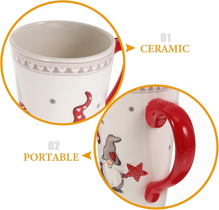 Cabilock 2 Stücke Weihnachtsmann Geschenke GNOME Lehrer Saft Trinkgeschirr Griff Freunde Party Urlau