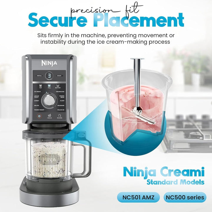 4 Stück Creami Behälte für Ninja Ice Creami Deluxe Pints und Deckel, 24 oz Ninja Ice Cream Maker mit