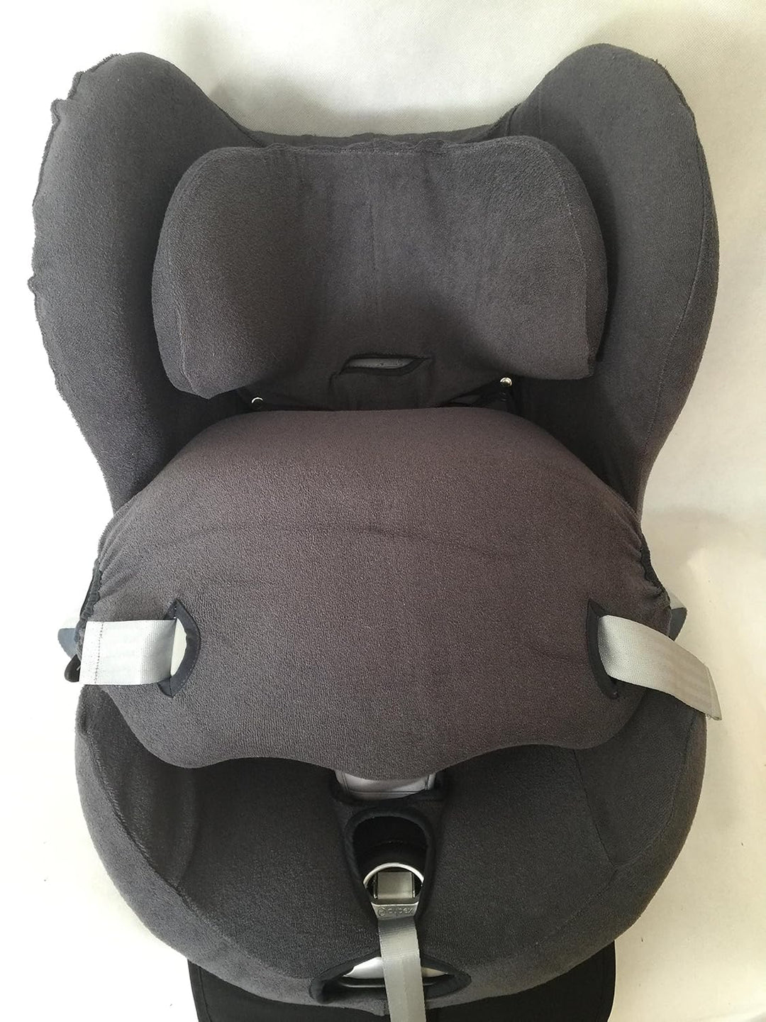 Sommerbezug Schonbezug für Cybex Sirona und Sirona plus Frottee 100% Baumwolle dunkelgrau + Bezug fü