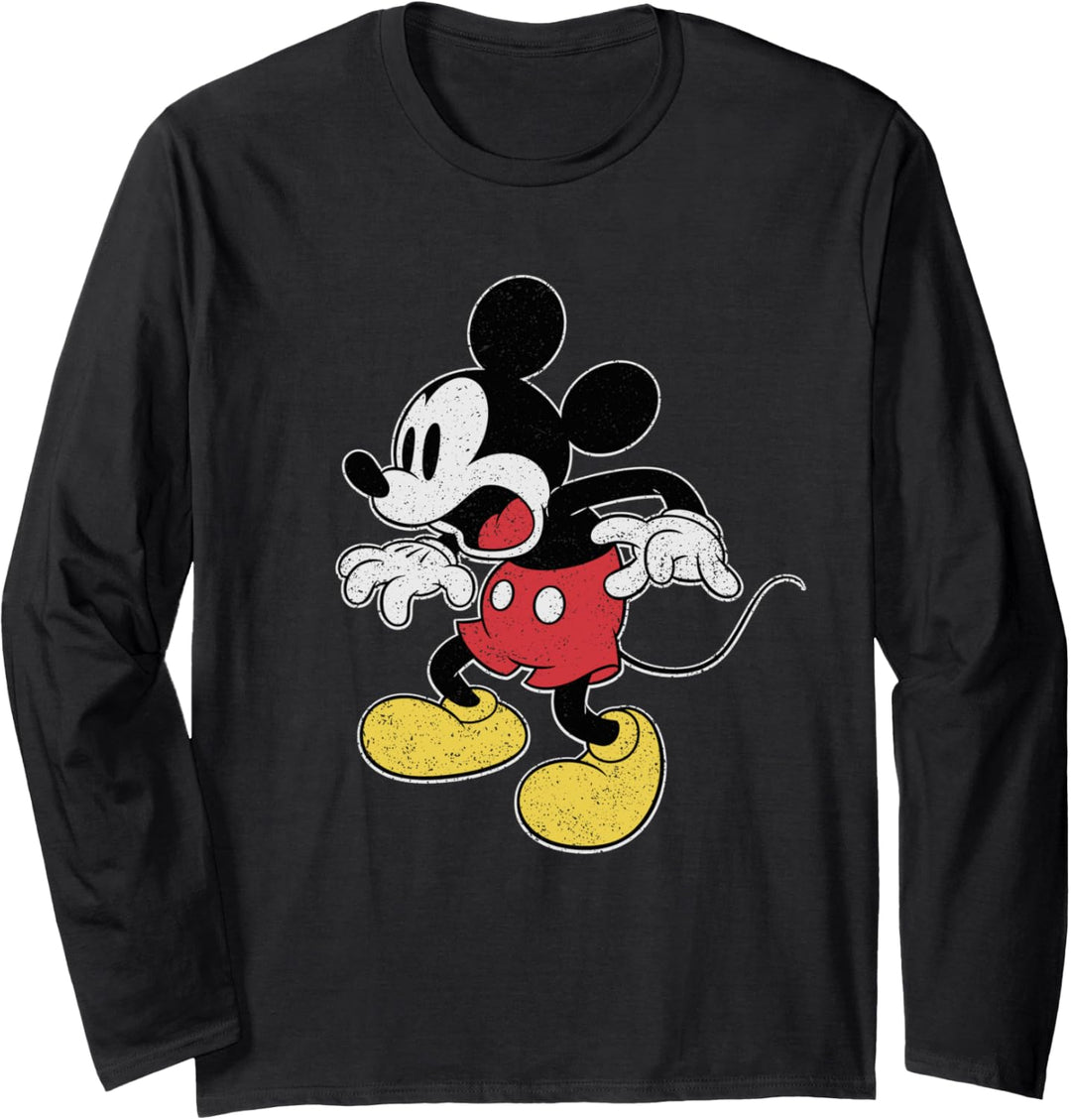 Disney Mickey Mouse Surprised Langarmshirt