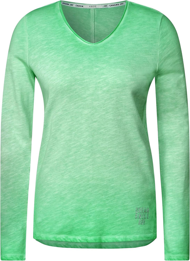 Cecil Damen Langarmshirt M Smash Green, M Smash Green