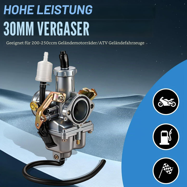 PZ30 30mm Motorrad Vergaser, Universal Motorrad Carb Choke Kabel Ansaugkrümmer Vergaser Für Motorrad