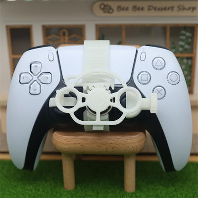 LICHIFIT Mini-Lenkrad für PS5-Rennspiel-Controller, Fahrsimulator, 3D-Druck-Lenkrad für PlayStation