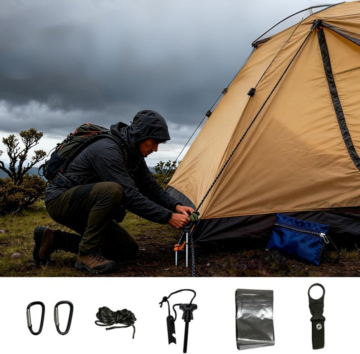 Survival Kit Adventskalender für Männer Erwachsene - 24 Tage Weihnachtskalender mit Survival Tools f