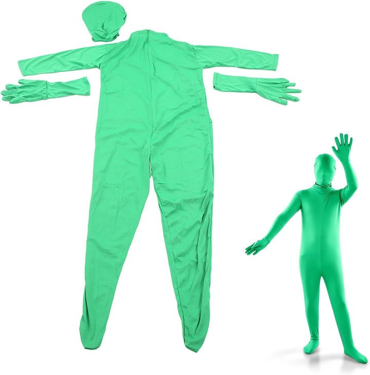 Green Screen Bodysuit Für Fotografie, Ganzkörper Anzug Ganzkörper-Split-Design Für Fotografie Film V