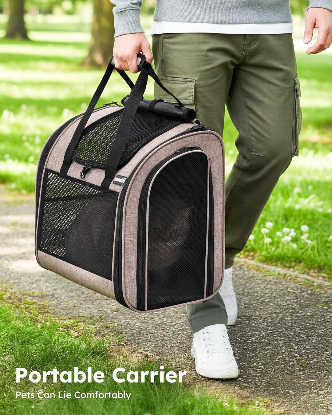 pecute Rucksack Hunde & Kleine Katzen 5kg, Katzentrage, Haustier Handtasche und Rucksack, Haustiertr