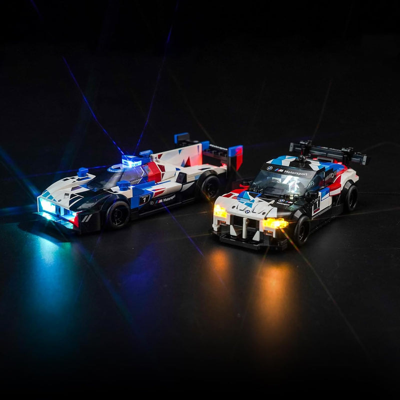 Led Licht Set für Lego Speed Champions BMW M4 GT3 & BMW M Hybrid V8 Rennwagen Auto-Spielzeug (Kein L