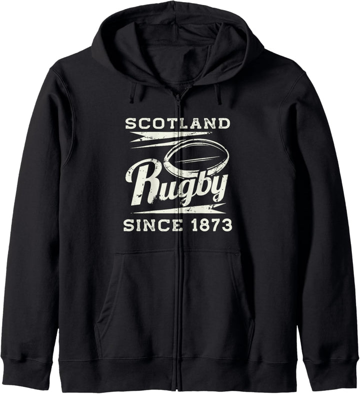 Vintage Scotland Rugby Since 1873 Kapuzenjacke