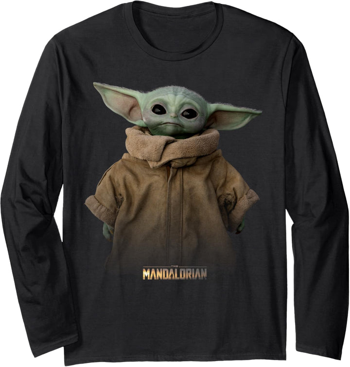 Star Wars Der Mandalorianer The Child Einfaches Porträt Langarmshirt