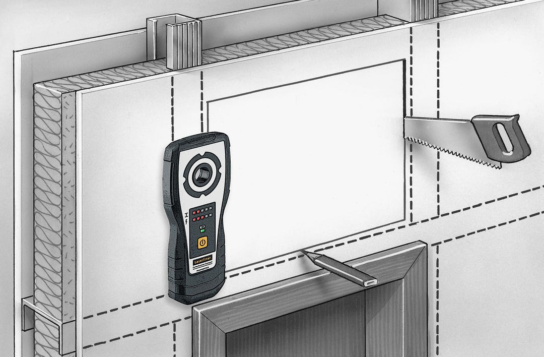 Umarex Laserliner Bohrungsgerät (präzise, LED-Indikatoren, Markierungshilfe, für Wand- und Deckenboh
