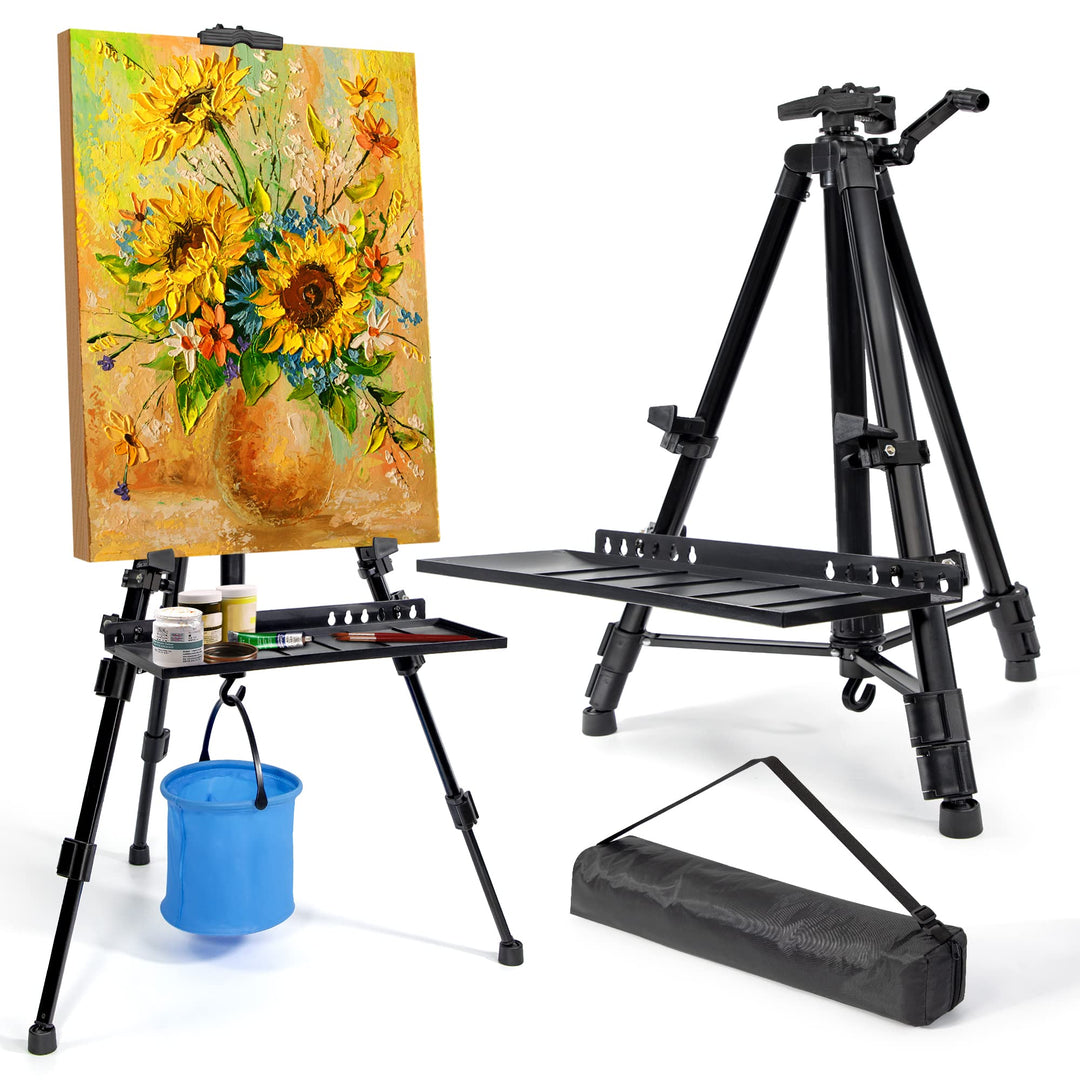 VAIIGO Staffelei gross L 52-162cm, Atelierstaffelei, Künstler Staffelei, Verstellbare Staffelei, Fel