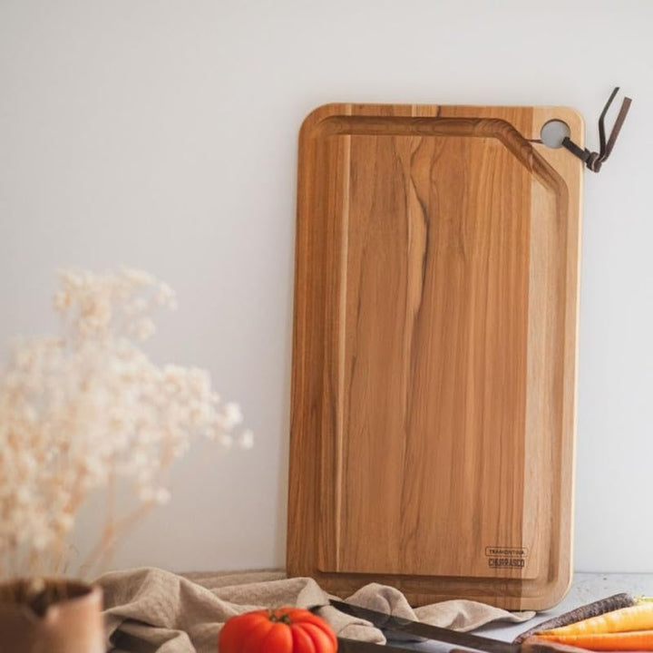 Tramontina Schneidebrett aus Teakholz, 49 x 28 cm, 13333/352, Braun, 49