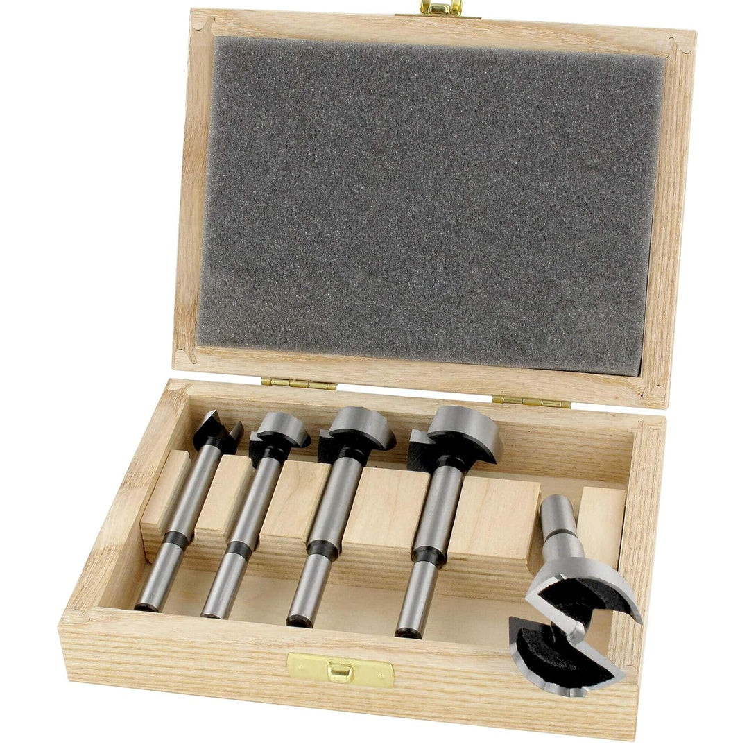 ENT 40105 5-teilig Forstnerbohrer Set - Wave Cutter - mit Wellenschliff - Durchmesser 15-20-25-30-35