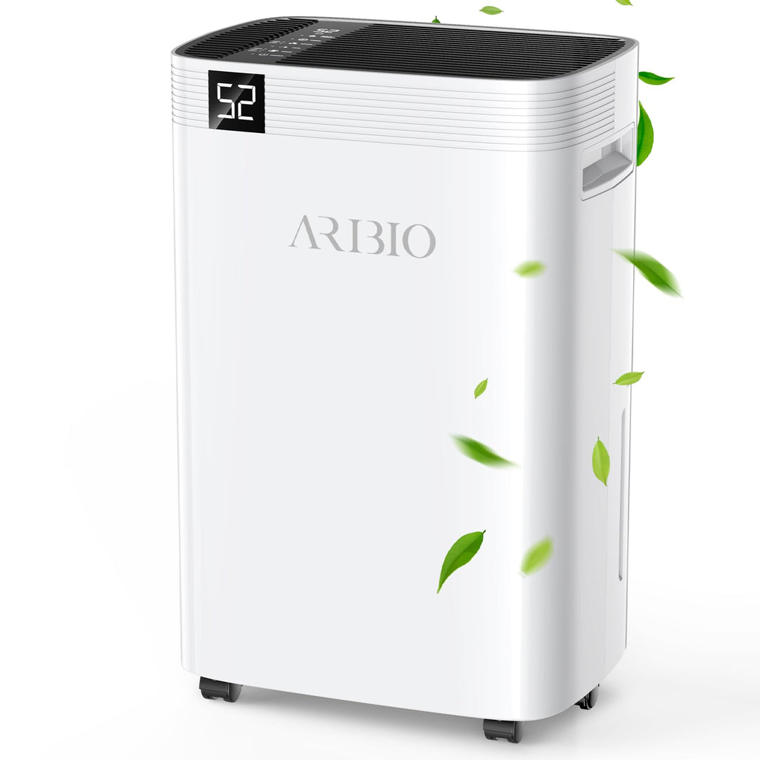 Luftentfeuchter Elektrisch, 30L/Tag Leistungsstarker Entfeuchter mit LED Anzeige,Timer, Wäschetrockn