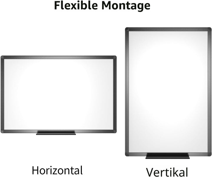 VIZ-PRO Magnetisches, trocken abwischbares Whiteboard 120 x 90 cm, trocken abwischbares Whiteboard m