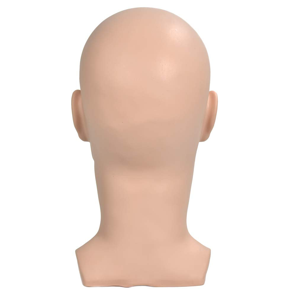 Männlicher Übungskopf, Puppenkopf ohne Haare für Perückenherstellung, als Display für Brillen oder H