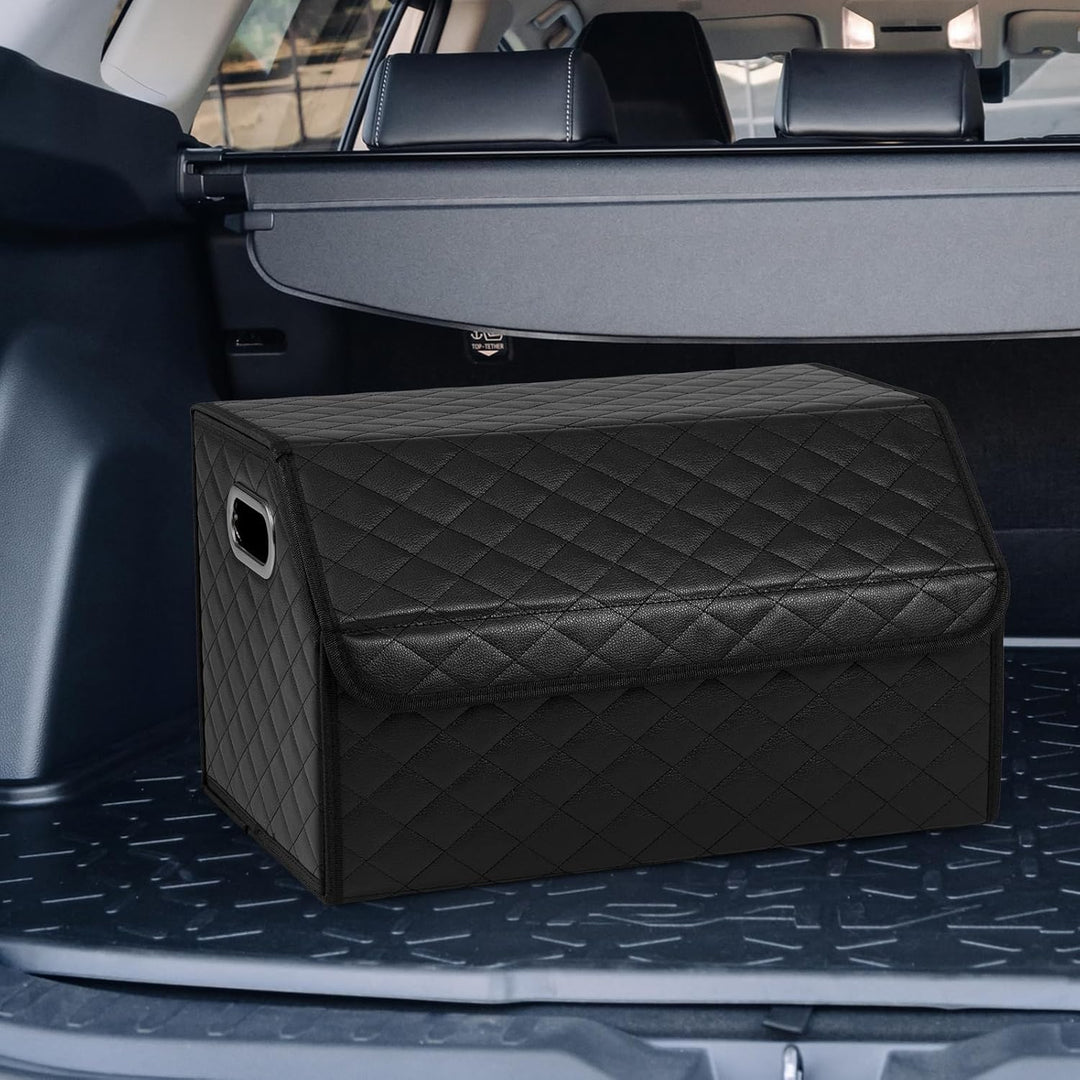 COSTWAY Auto Kofferraum mit Deckel, 35 L Kofferraum-Organizer faltbar, SUV Limousine Aufbewahrungsbo