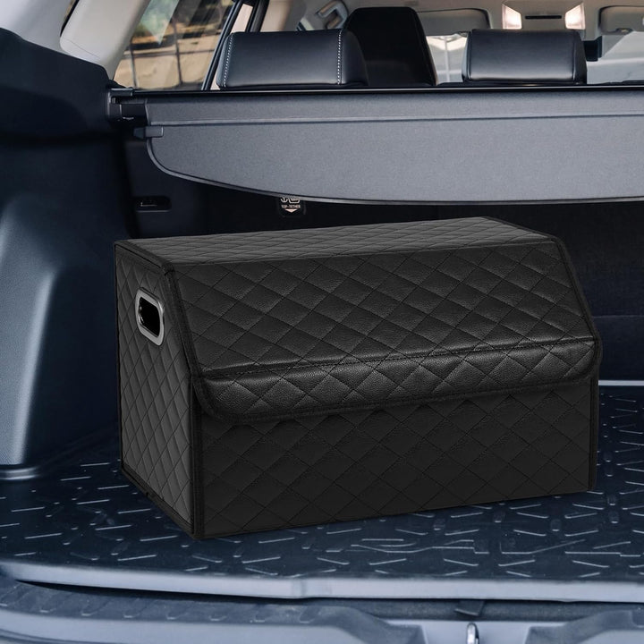 COSTWAY Auto Kofferraum mit Deckel, 35 L Kofferraum-Organizer faltbar, SUV Limousine Aufbewahrungsbo
