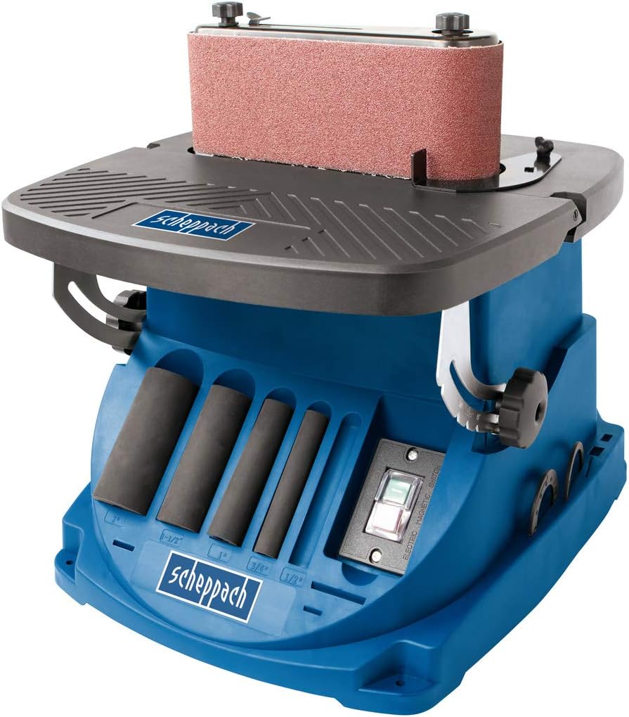Scheppach oszillierender Spindelschleifer OSM600 (Spindelschleifmaschine mit 450 Watt, neigbar bis 4