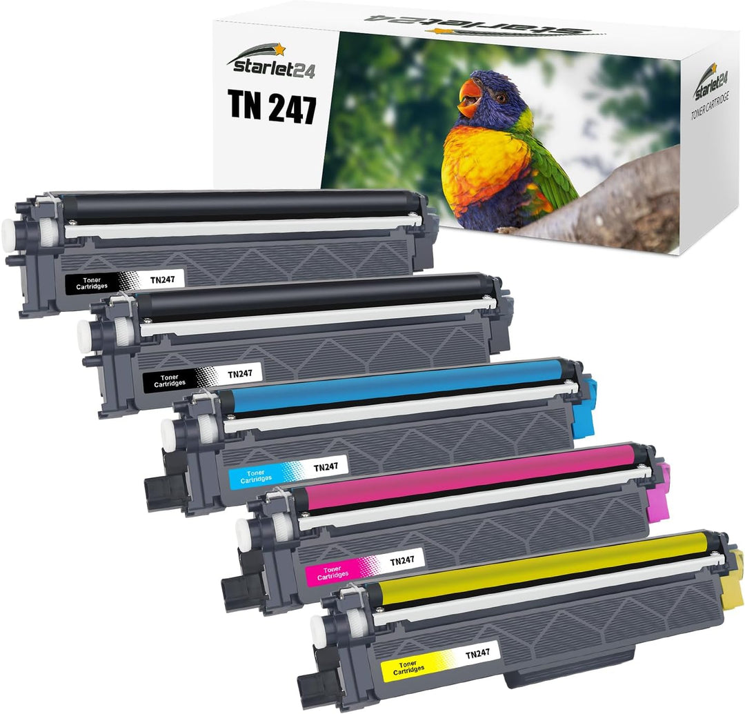 Starlet24 5X TN247CMYK TN243 Toner Kompatibel für Brother TN-247 TN-243 Toner für Brother MFC-L3710C