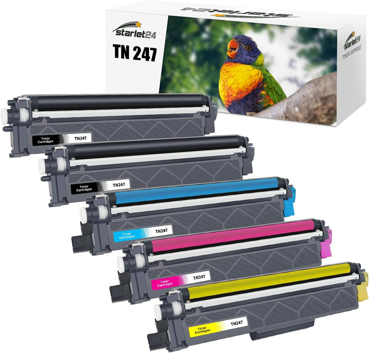 Starlet24 5X TN247CMYK TN243 Toner Kompatibel für Brother TN-247 TN-243 Toner für Brother MFC-L3710C