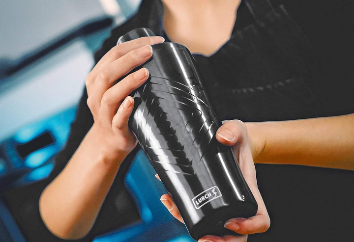 LURCH Cocktail Shaker 600ml 3tlg mit integriertem Sieb Smokey Grey