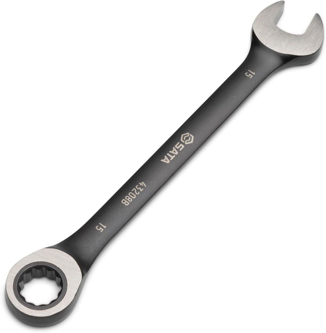 SATA Ratschenschlüssel-Set, metrisch, Schwarz, 12-teilig