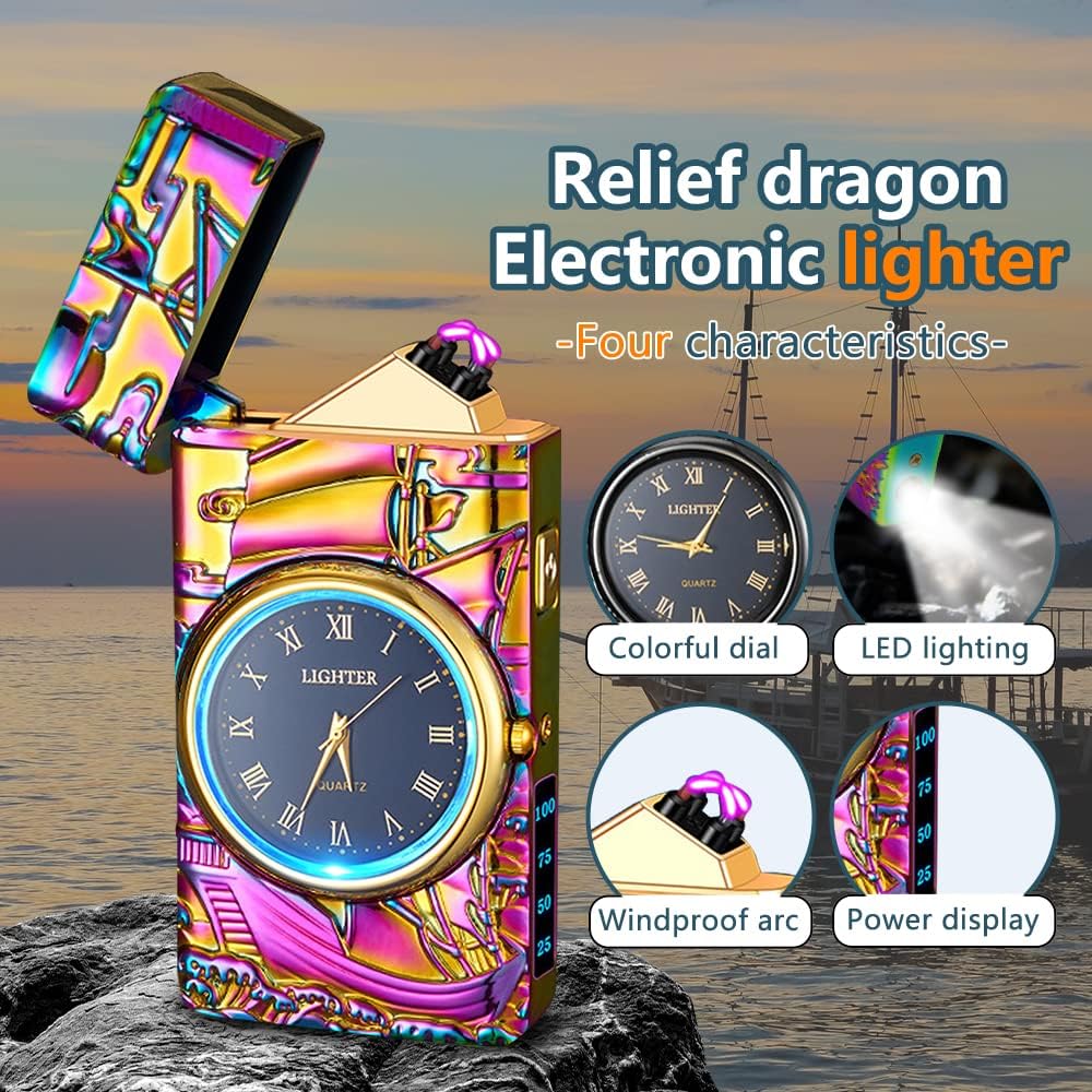 SKRFIRE Drachen feuerzeug, Plasma Feuerzeug, Elektrisches Lichtbogen Feuerzeug, Feuerzeug, Winddicht