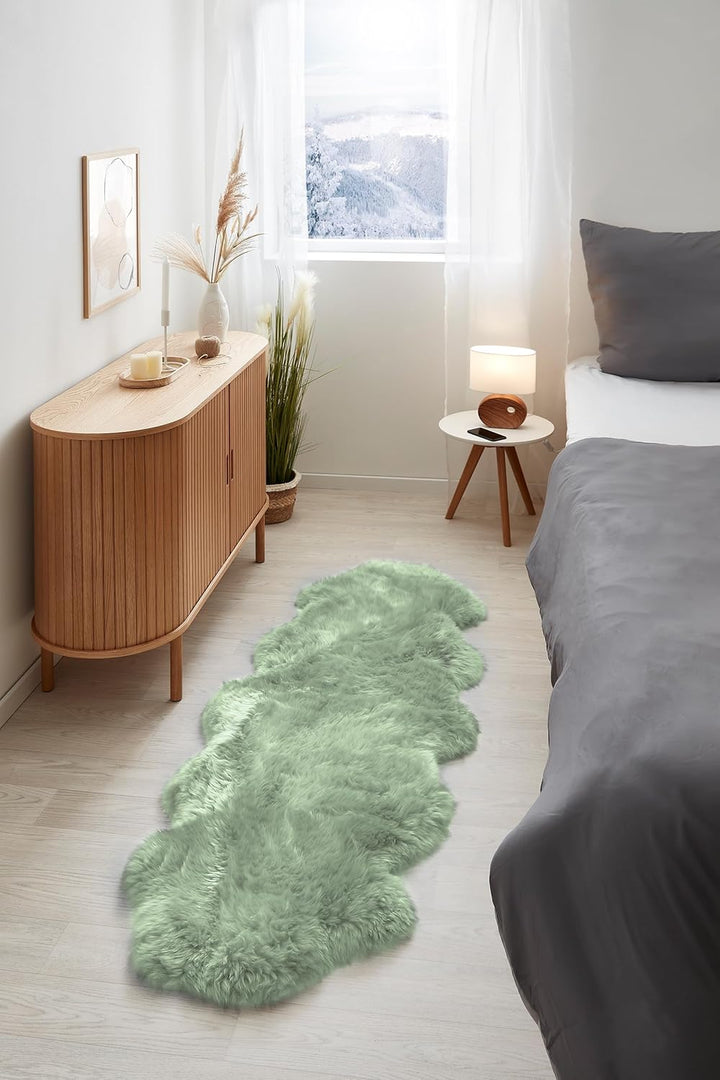 -LUXOR- living Lammfell Schaffell Echt, Fellteppich, Fell für Stühle, Schaffell Teppich, Bettvorlege