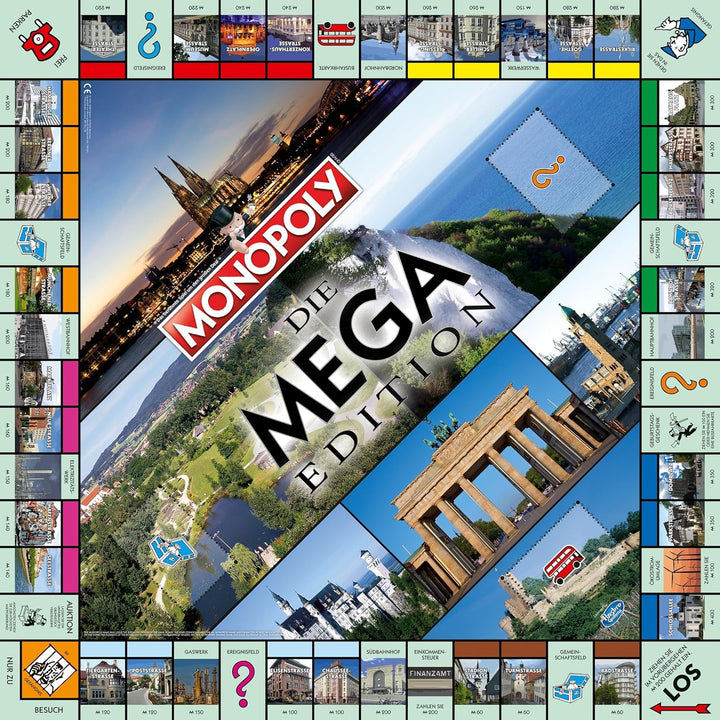 Winning Moves Monopoly Mega 2nd Edition - Familienspiele Strategie Brettspiele Monopoly Mega 2nd Edi