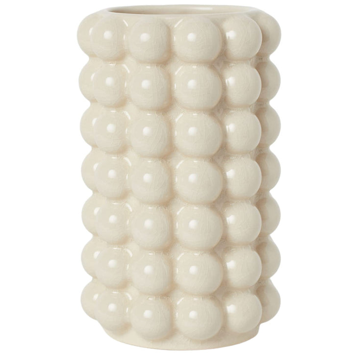 YANWE1 Bubble Vase, Hohe Vase, Weisse Keramikvase, Moderne Vase, Boho Vase, Dekorative Vase, Moderne