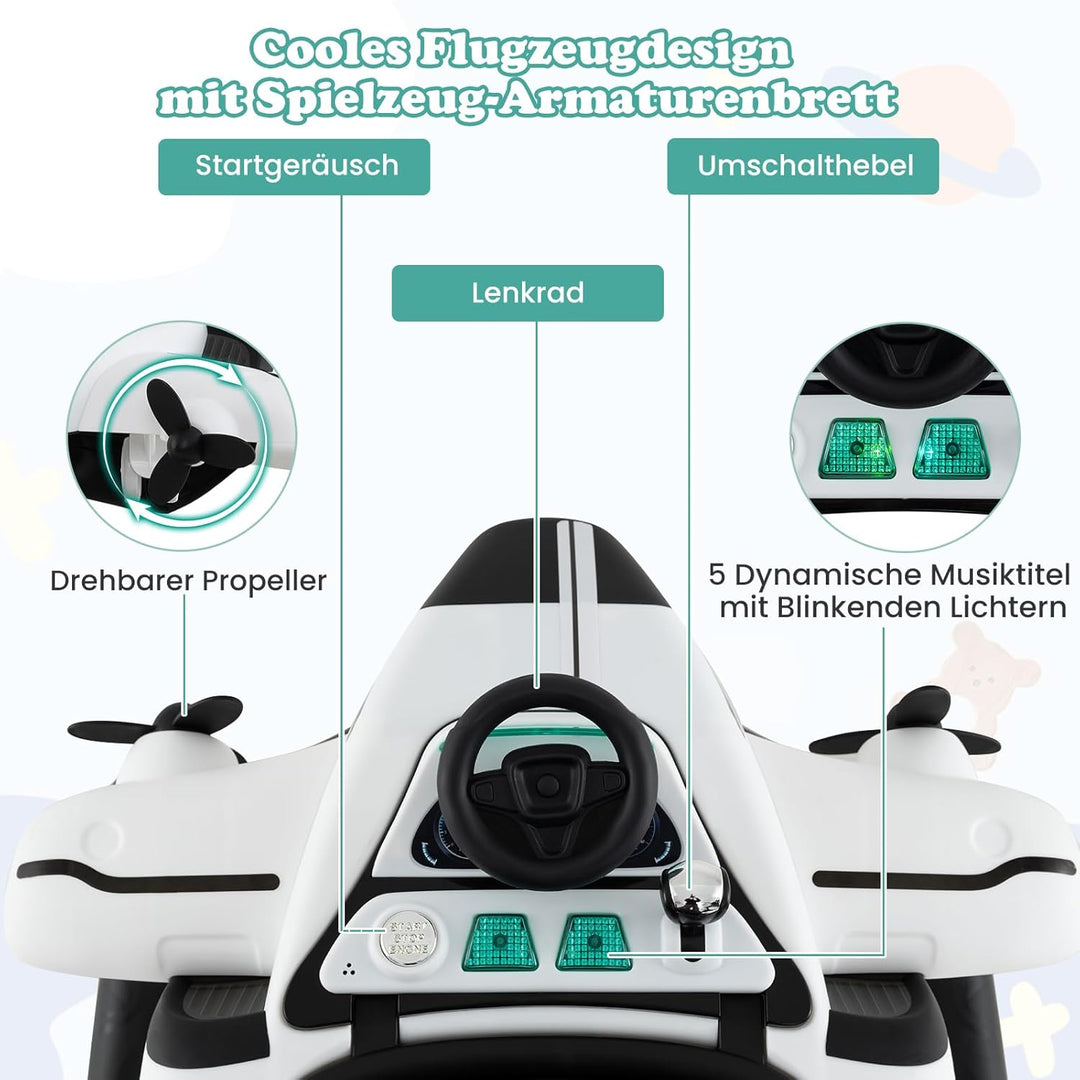 DREAMADE Lauflernhilfe, Babywalker mit Musik, Lichtern, verstellbarer Höhe & Geschwindigkeit, Laufle
