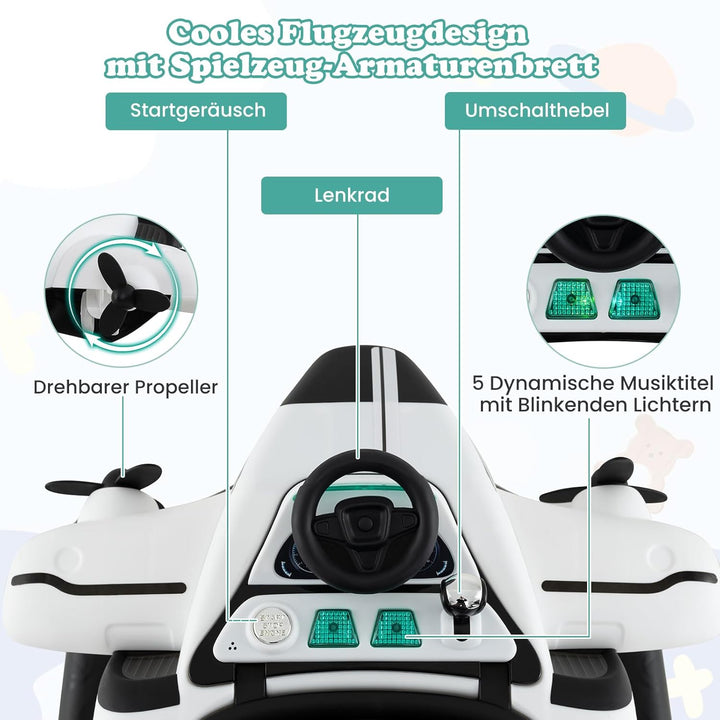 DREAMADE Lauflernhilfe, Babywalker mit Musik, Lichtern, verstellbarer Höhe & Geschwindigkeit, Laufle