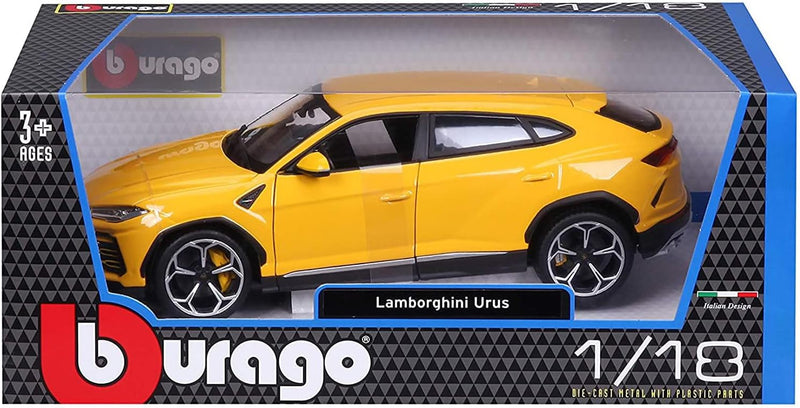 Bburago - 18-11042 Lamborghini Urus 1/18, Miniaturfahrzeug, Grau, Grau